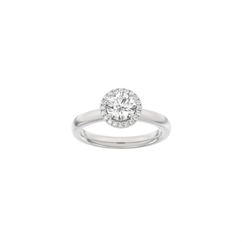 Siersbøl Luxury halo-ring i 14 karat hvidguld med 1,12 ct lab-grown diamant
