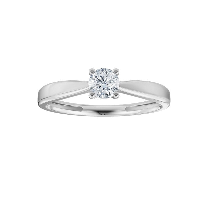 Siersbøl Luxury ring i 14 kt hvidguld med lab-grown diamant – set fra oven