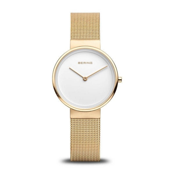 BERING Classic dameur i børstet og poleret gulddublé med 31 mm urhus