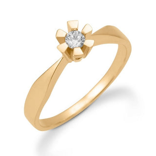 Aagaard eternity diamantring i 14 kt guld med brillantslebet diamant fra 0,05 til 0,50 ct
