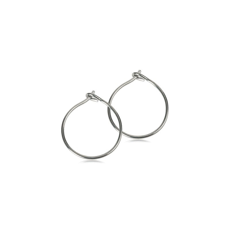 Blomdahl titanium hoop øreringe i medicinsk titanium – 14 mm, nikkelfri og perfekte til sensitiv hud
