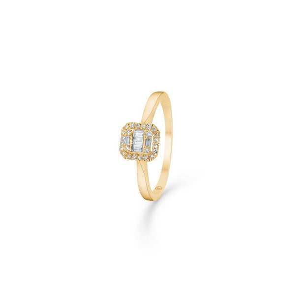 Mads Z Elizabeth ring i 14 karat guld med brillantslebne diamanter på 0,18 ct