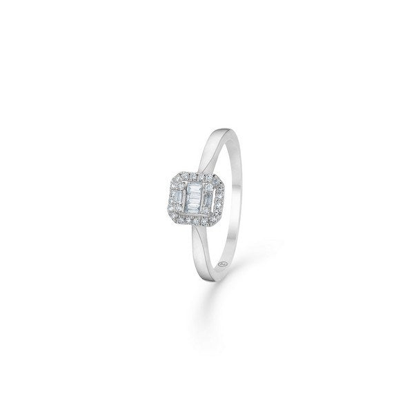 Mads Z Elizabeth ring i 14 kt hvidguld med 0,18 ct brillanter