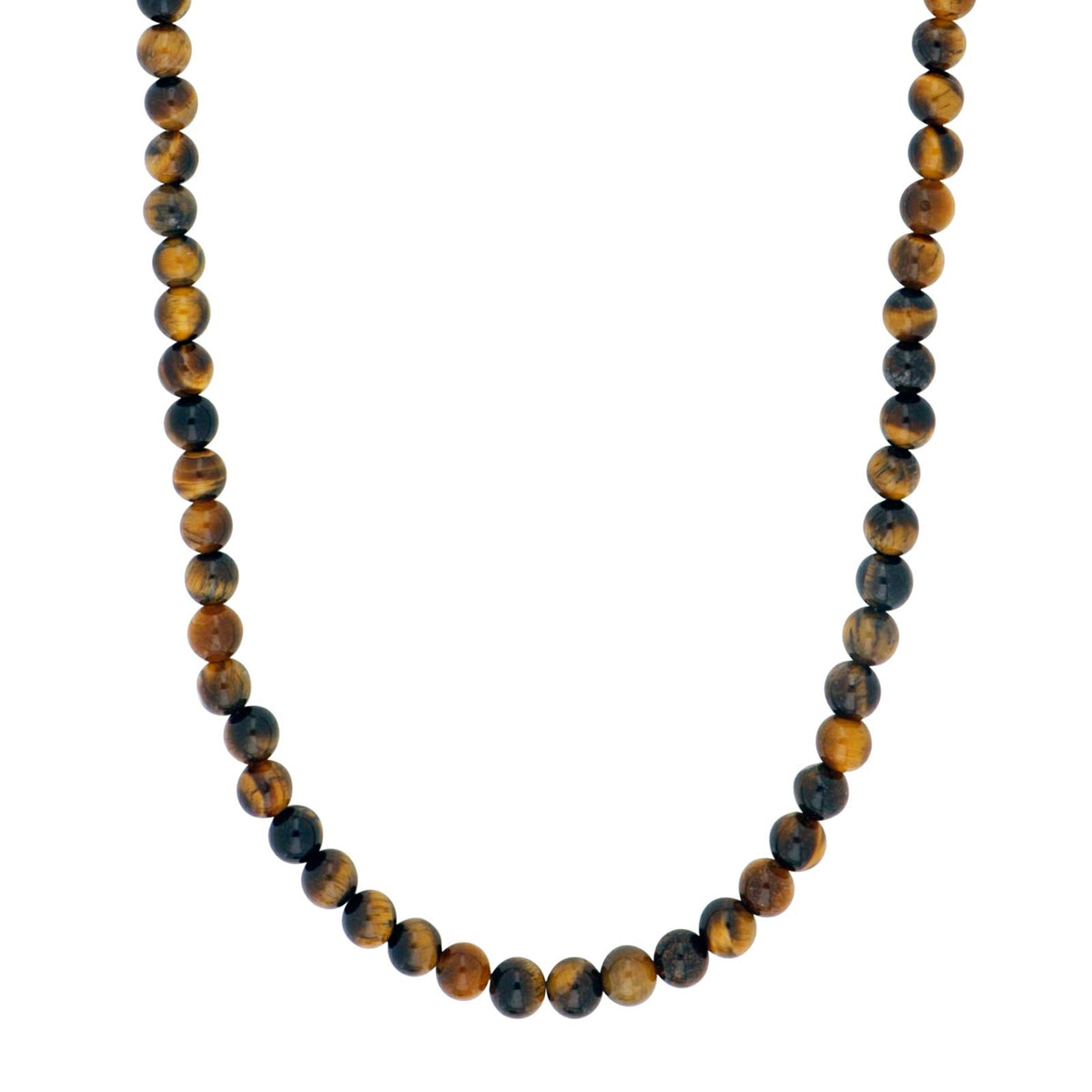 Nordahl Andersen Son of Noa halskæde til mænd i rustfrit stål med ægte tiger eye perler
