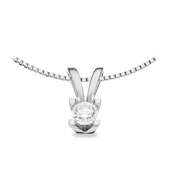 Scrouples Kleopatra vedhæng i 14 kt. hvidguld med diamant, nærbillede af detalje