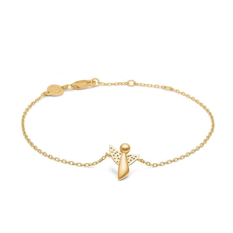Mads Z ME & MY ANGEL armbånd i forgyldt sølv – minimalistisk og justerbart design