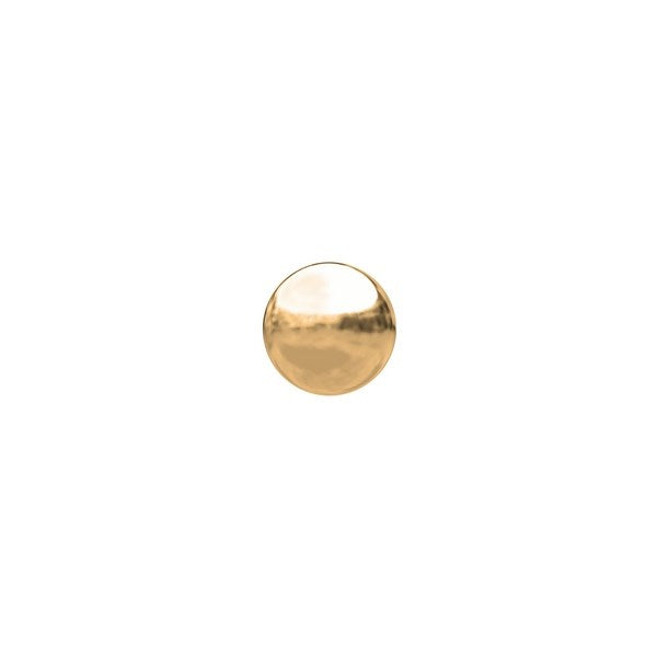 Nordahl Andersen Pierce52 piercing i 14 kt. guld med kugle – liggende på flade