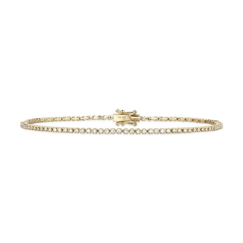 Scrouples Dazzling tennisarmbånd i 14 karat guld med brillantslebne diamanter på 0,55 carat