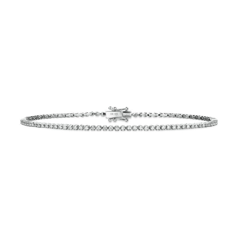 Scrouples Dazzling tennisarmbånd i 14 karat hvidguld med 0,55 carat brillantslebne diamanter i H-W/SI kvalitet