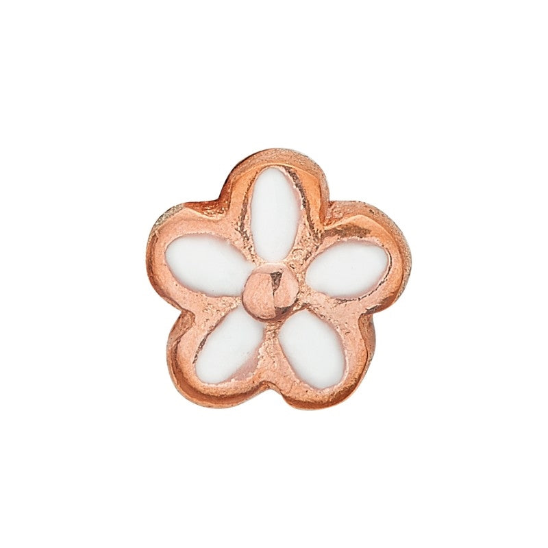 Christina Jewelry & Watches blomsterformet charm i rosa forgyldt sølv fra Christina Collect-serien