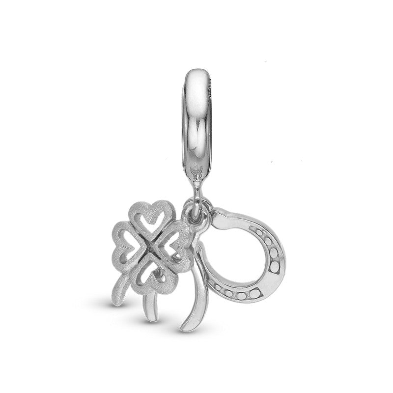 Christina Lucky charm i sølv til læderarmbånd