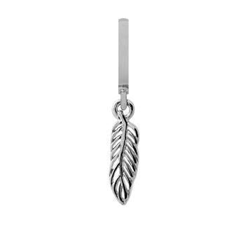 Christina Indian Feather charm i sølv til læderarmbånd