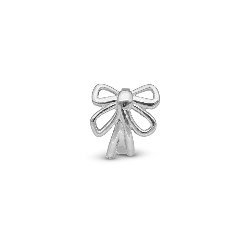 Christina Bow charm i sølv til læderarmbånd