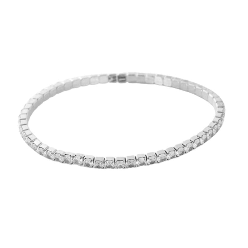 Tennis Flex Bracelet Silver fra Aqua Dulce