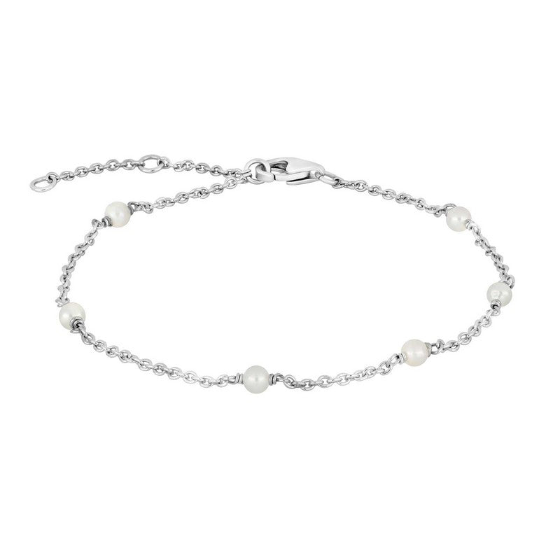Nordahl Andersen PEARL52 armbånd i sølv med seks små perler — diskret og feminint design