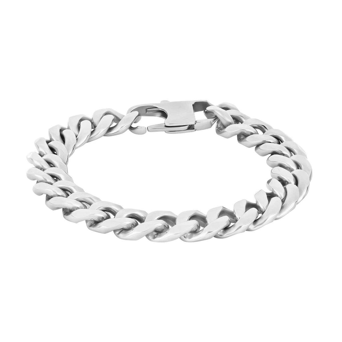 Nordahl Andersen Son of Noa herre armbånd i blank poleret stål – rent og maskulint design, 10,5 mm bredt