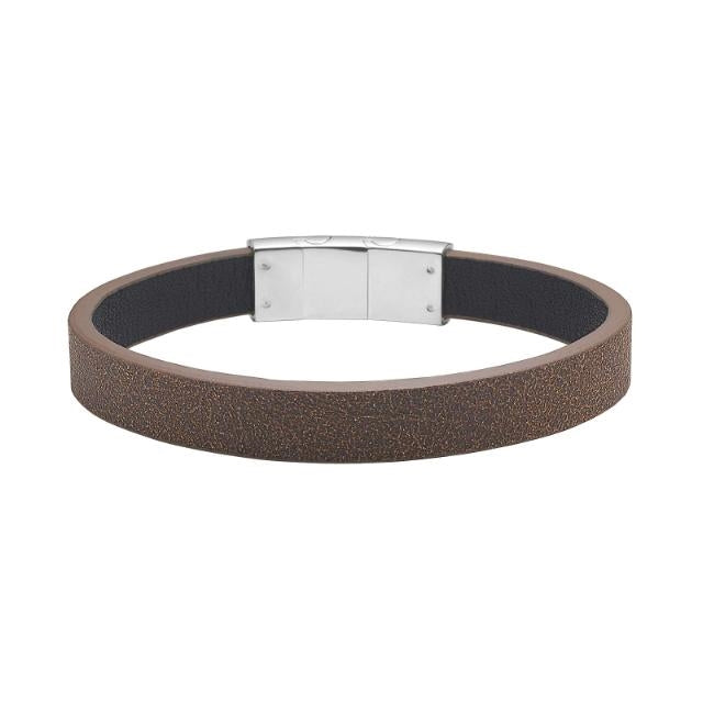 Nordahl Andersen Son of Noa armbånd i brun kalveskind til mænd, set fra siden
