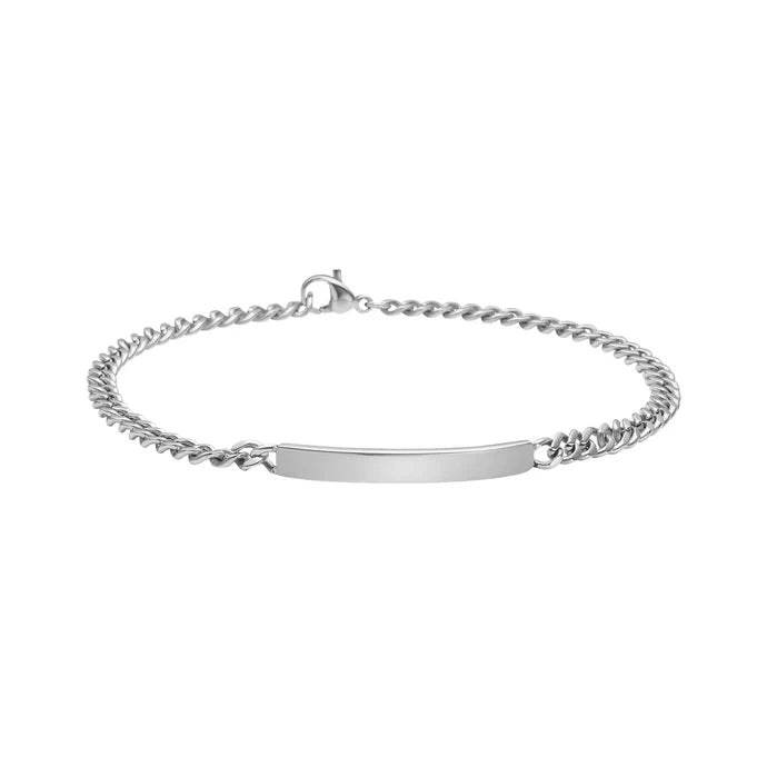 Nordahl Andersen Son of Noa panserarmbånd i rustfrit stål med plan plade til mænd