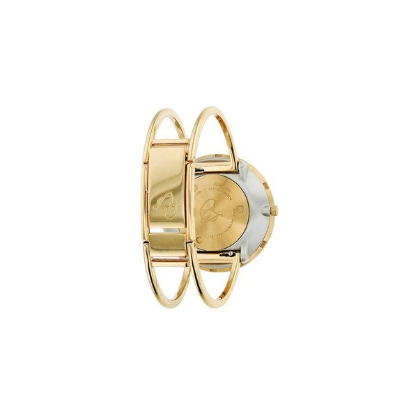 Arne Jacobsen Roman Bangle-ur i stål med IPG-bøjle og hvid skive med romerske tal – liggende på flade
