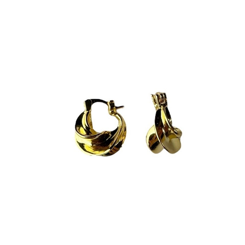 Pico Copenhagen Afrika Petite Hoops – små hoops i 22 karat forgyldt messing med blank, poleret overflade