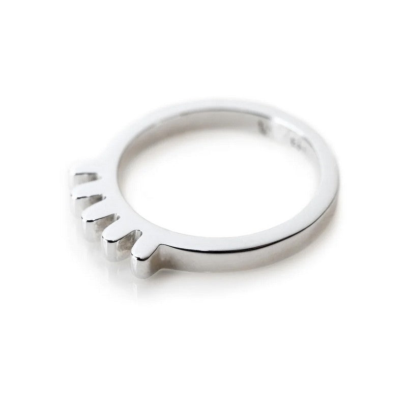 LULU Copenhagen Blink ring i sterlingsølv – set fra siden