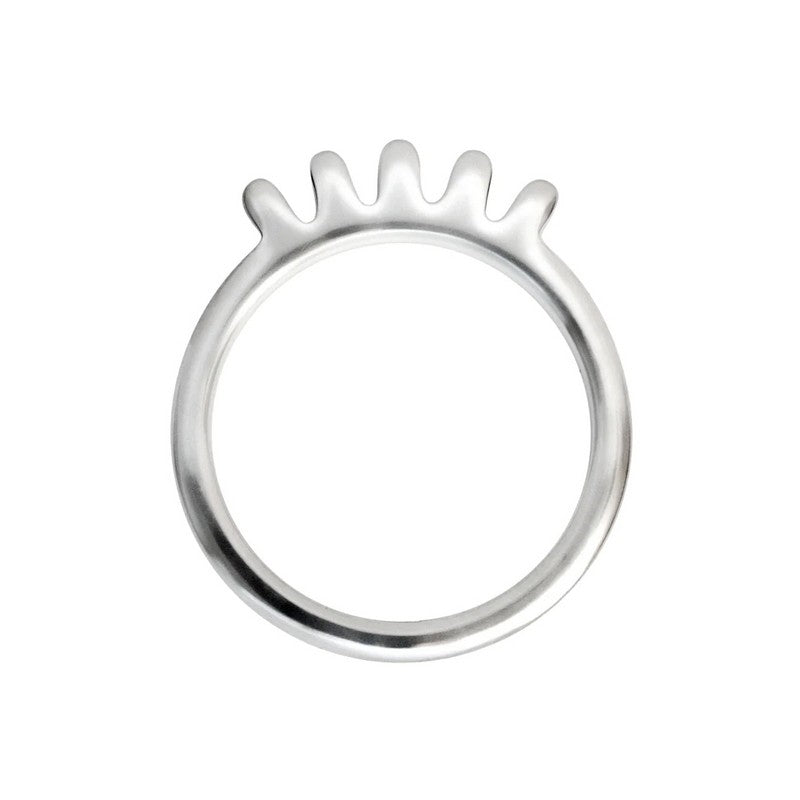 LULU Copenhagen Blink ring i sterlingsølv med blankpoleret overflade og øjenvippe-design