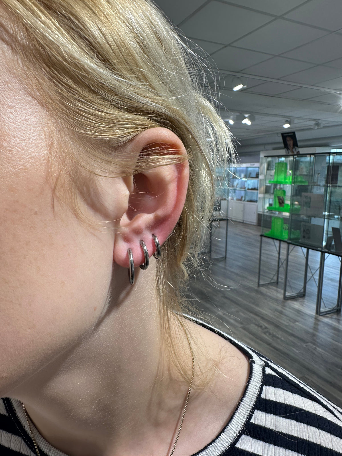 100% Titanium - Nikkelfri creoler i titanium 16 mm