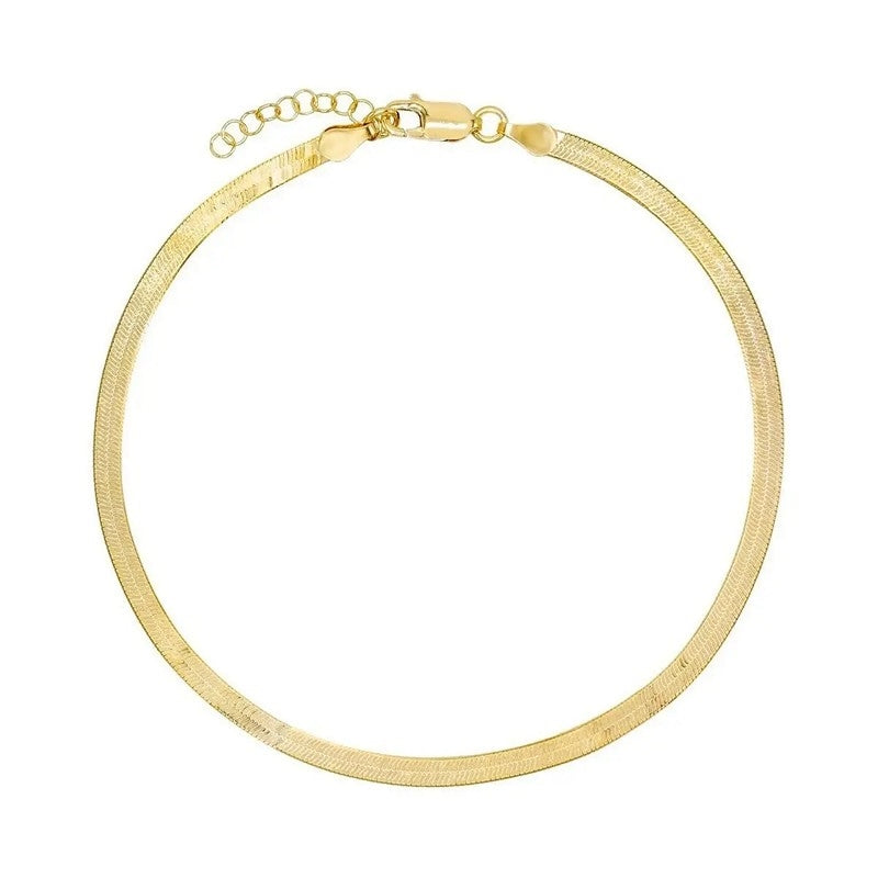 MerlePerle Nanna armbånd i 18 karat forgyldt 925 sterling sølv med klassisk slangeform