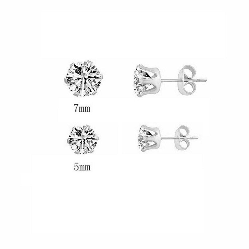 Rico's Herreørering i stål med zirkonia - RC005G-5