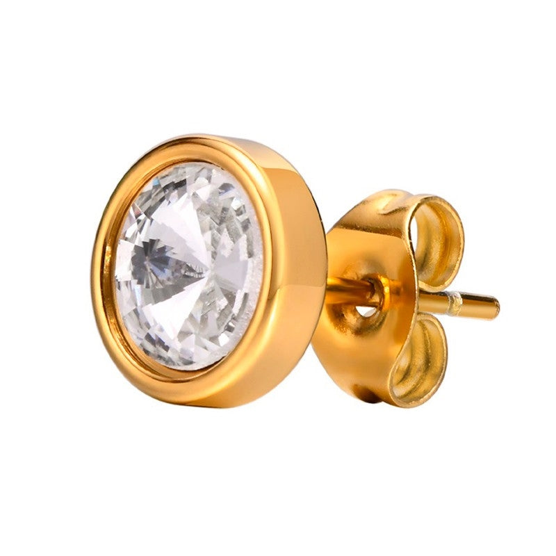 Rico's Herreørering i stål med zirkonia RC007G
