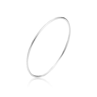 BNH massiv armring i sterlingsølv med blankpoleret overflade — fås i flere bredder fra 1,5 mm til 5,0 mm
