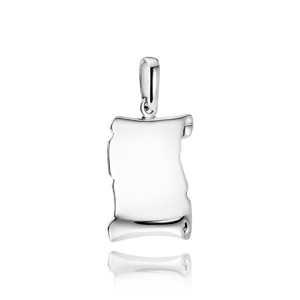 BNH kadaverskilt i 925 sterlingsølv, large 18x23 mm – til personlig gravering