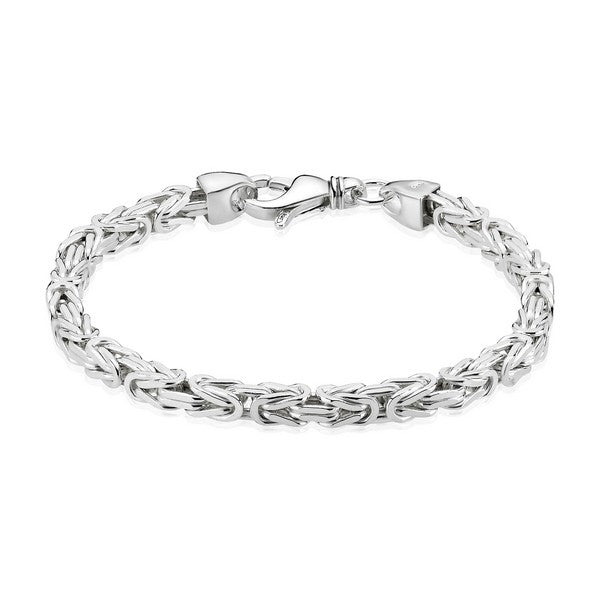 BNH kongekæde-armbånd i sterlingsølv 925 – set fra siden