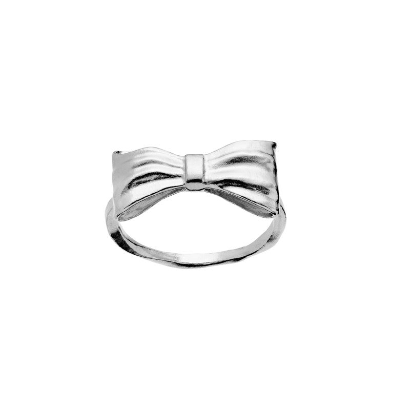 Maanesten Satin ring i genanvendt 925 sterlingsølv med sløjfe-detalje