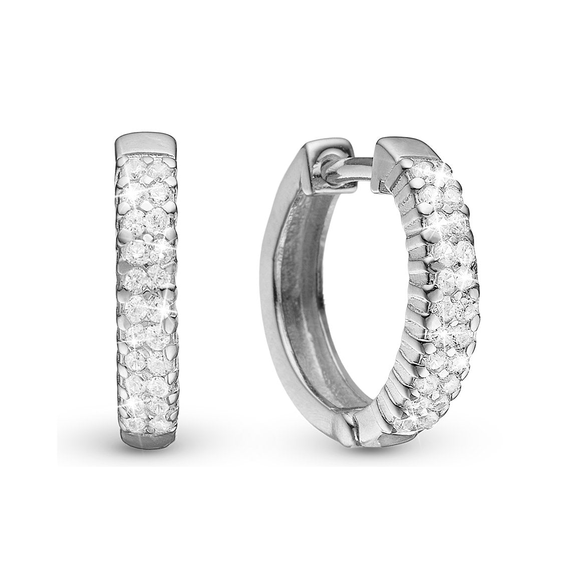 Christina Charmed Hoops øreringe i sølv med zirkonia 13 mm