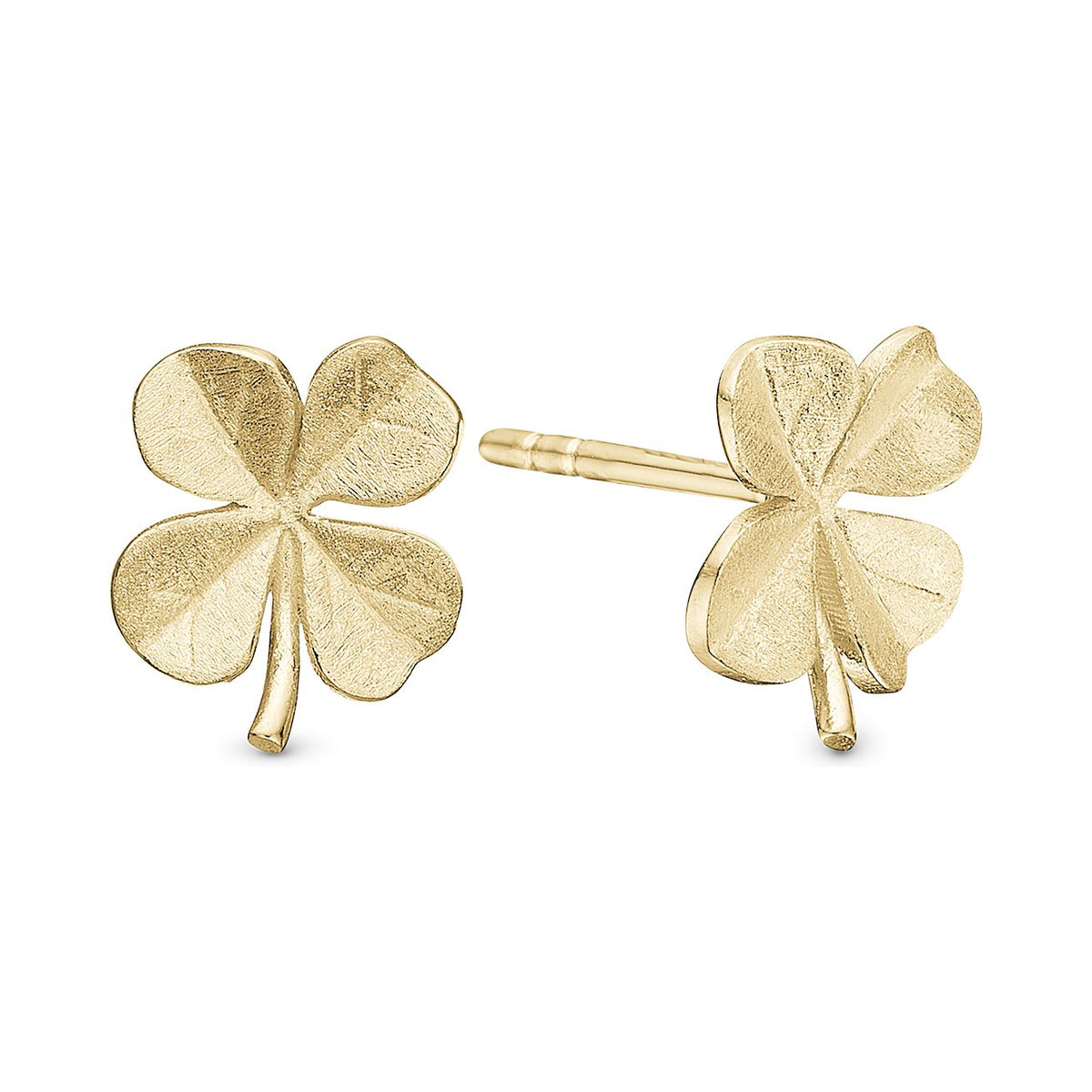 Christina Four Leaf Clover øreringe i forgyldt sølv