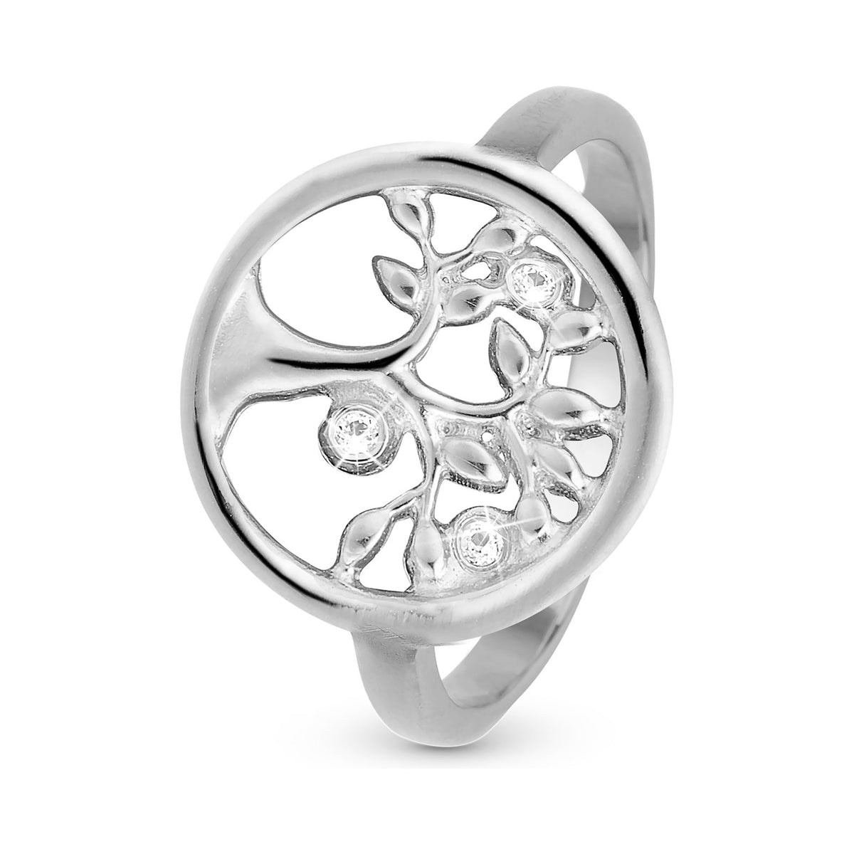 Christina Tree of Life ring i sølv med topas