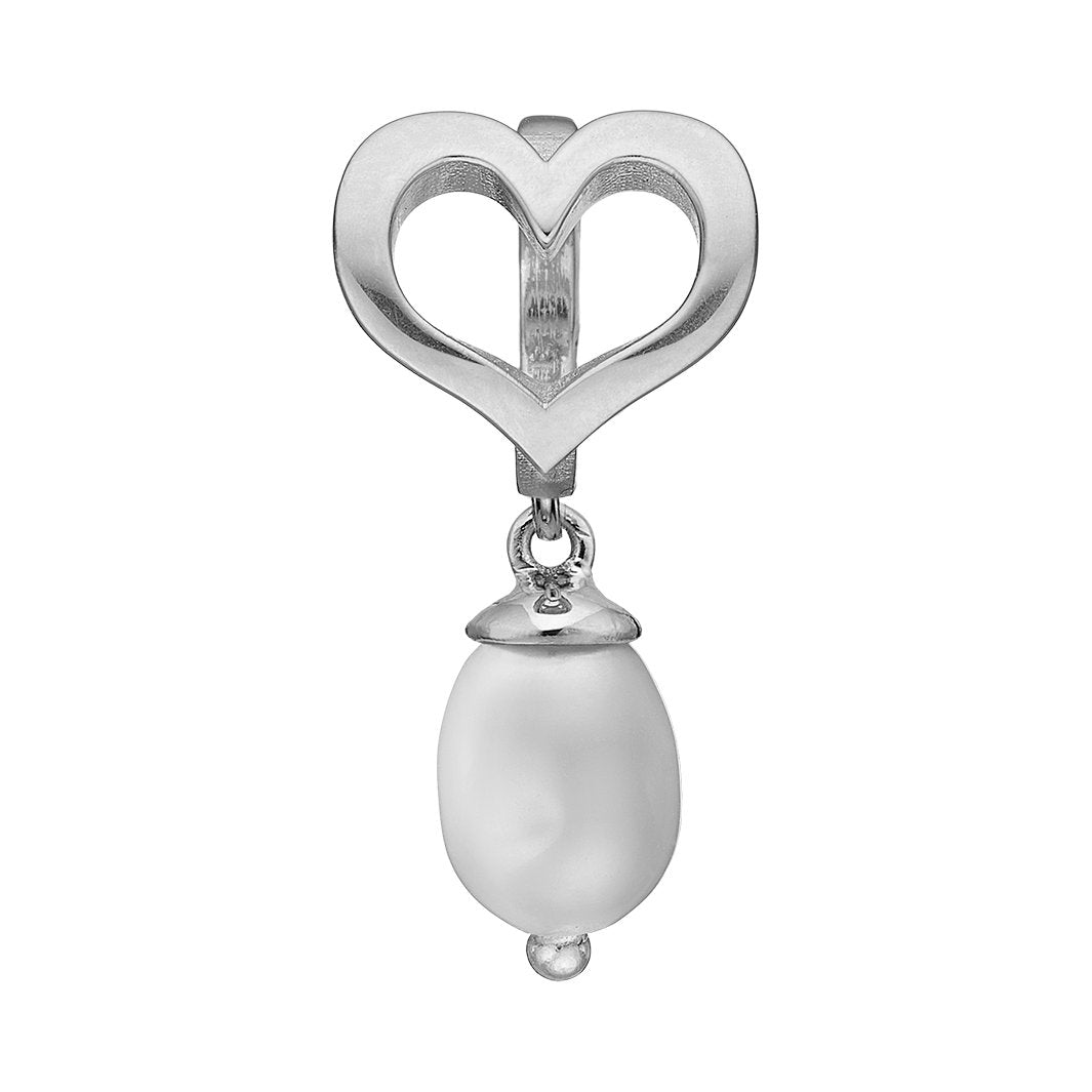 Christina True Pearl charm i sølv med perler til læderarmbånd
