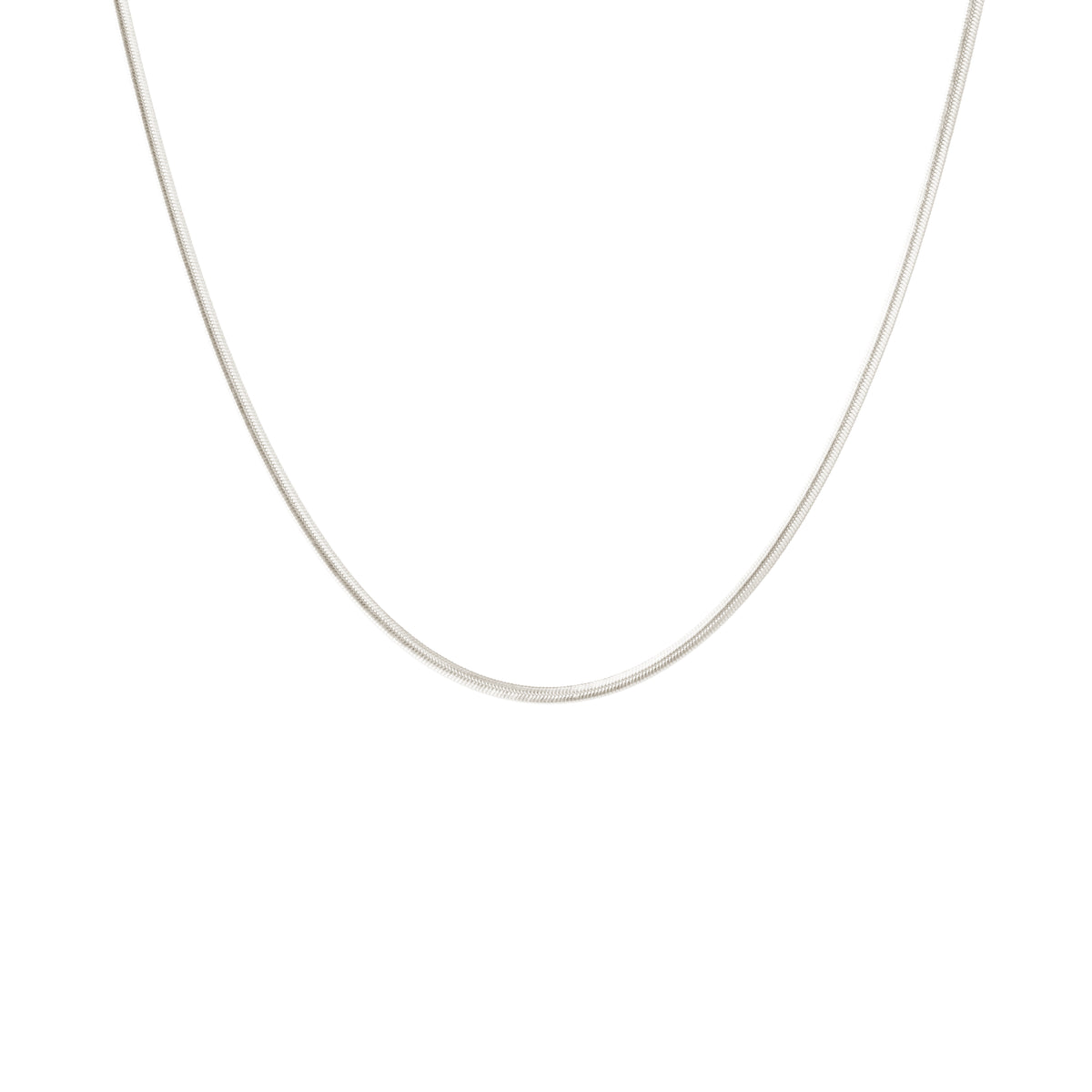 Camille Brinch Small Essentia Snake Necklace i sølv