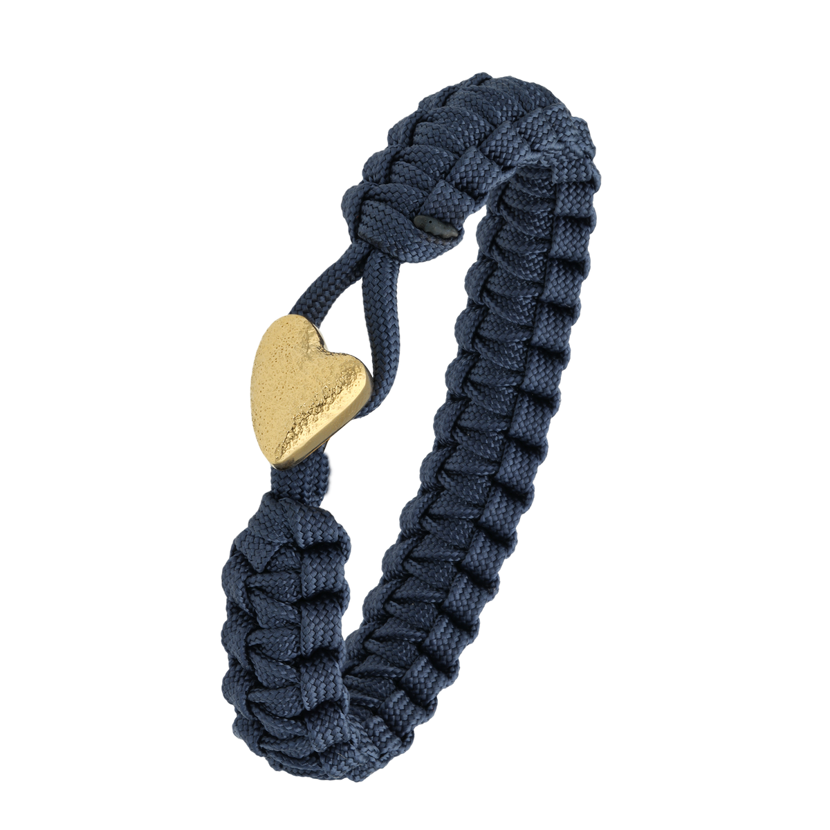 From Soldier To Soldier blåt armbånd Heart Soldier lås guldfarvet
