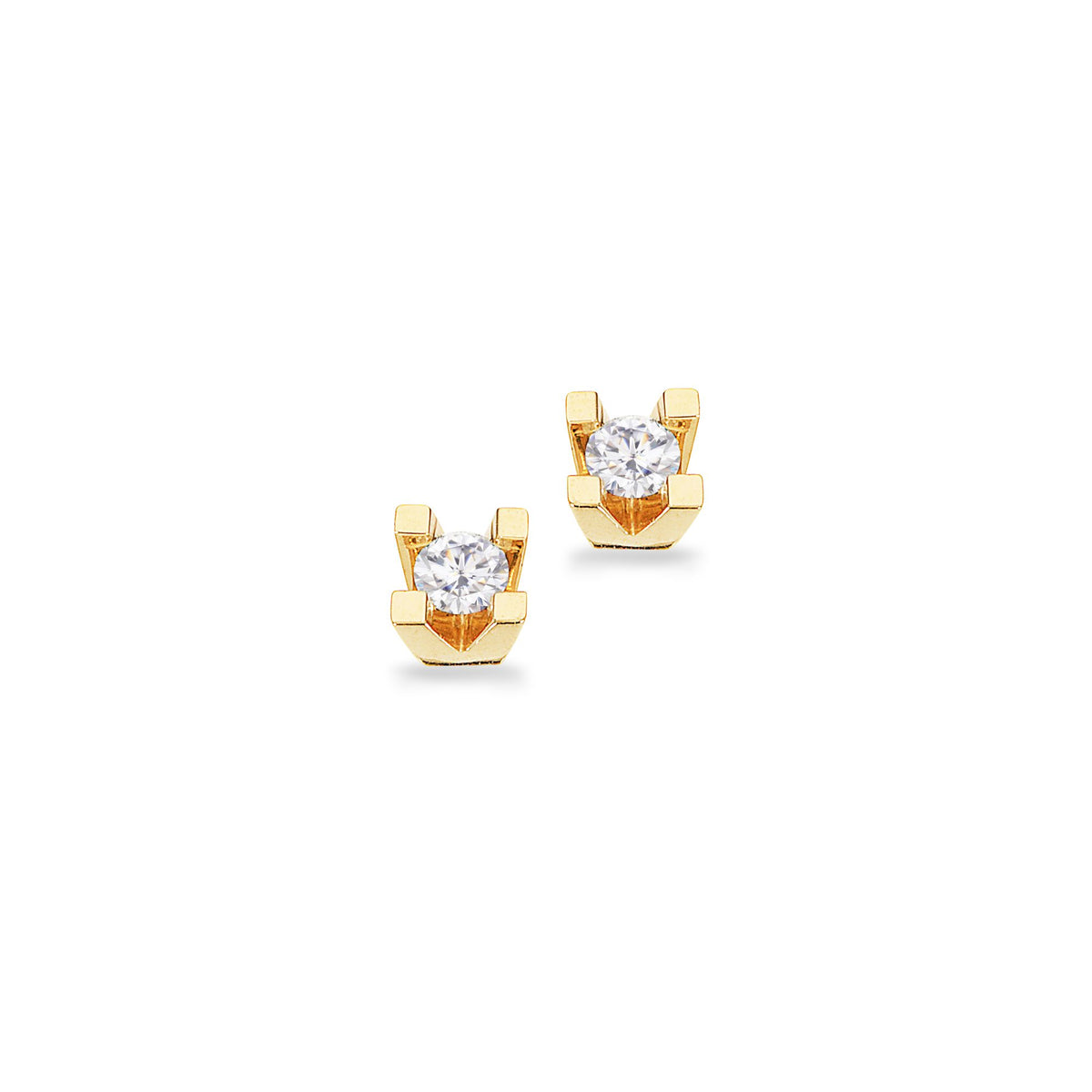 Scrouples Kleopatra Ørestikker i 14 kt. guld med 0,10ct.-0,50ct. diamanter