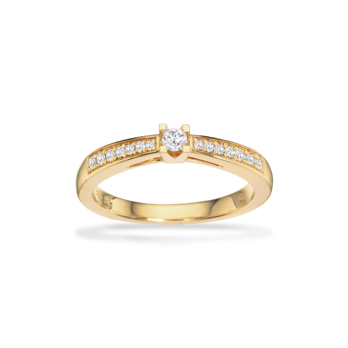 Scrouples Kleopatra Queen Ring i 14 kt guld 0,15-0,53 ct W/si