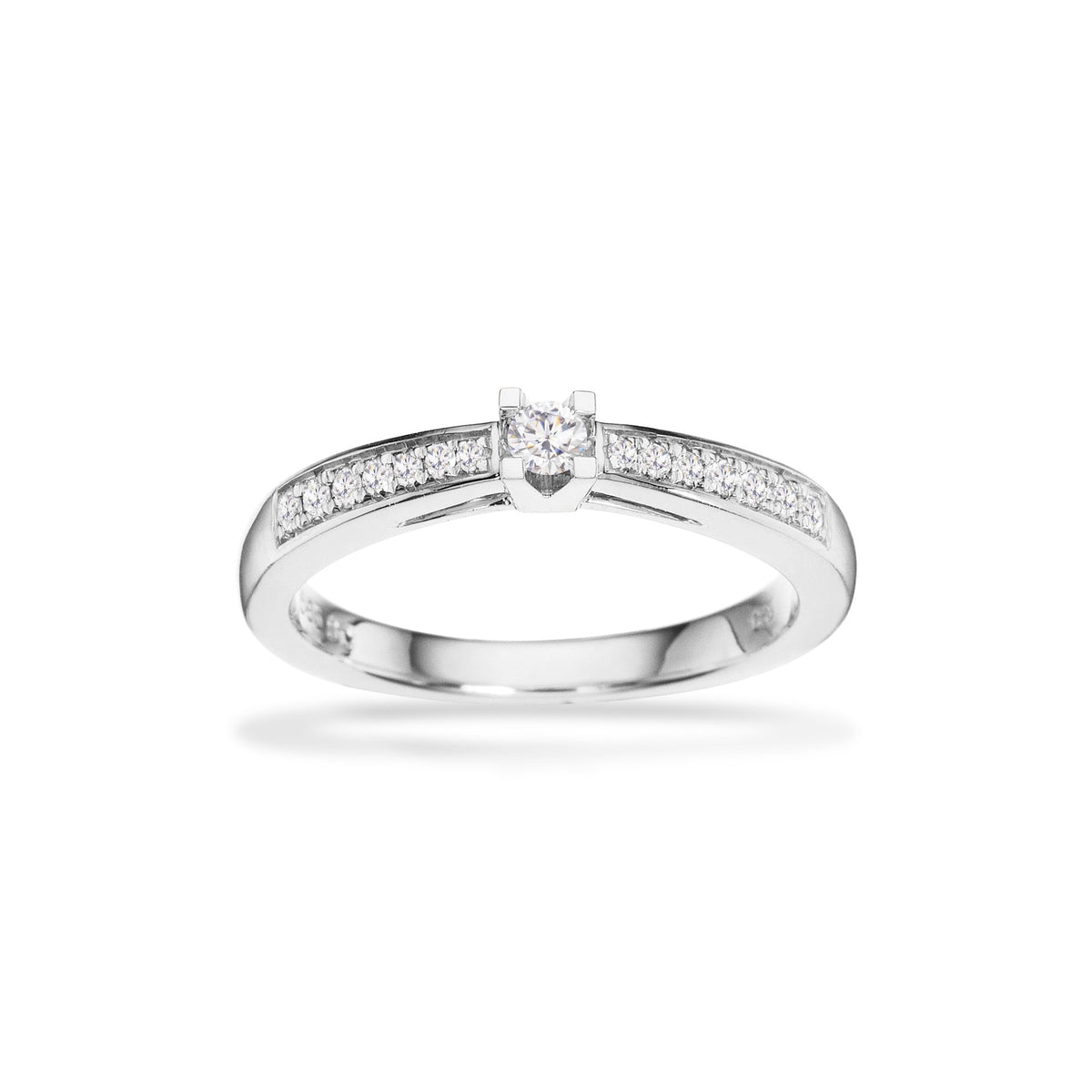 Scrouples Kleopatra Queen Ring i 14 kt. hvidguld 0,15-0,53ct. W/si