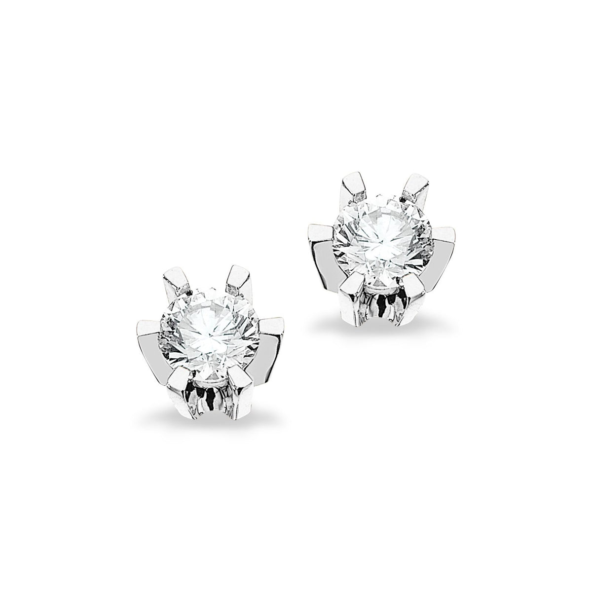 Scrouples Prinsesse Ørestikker 14 kt. hvidguld m. 0,06ct.-0,50ct. diamanter