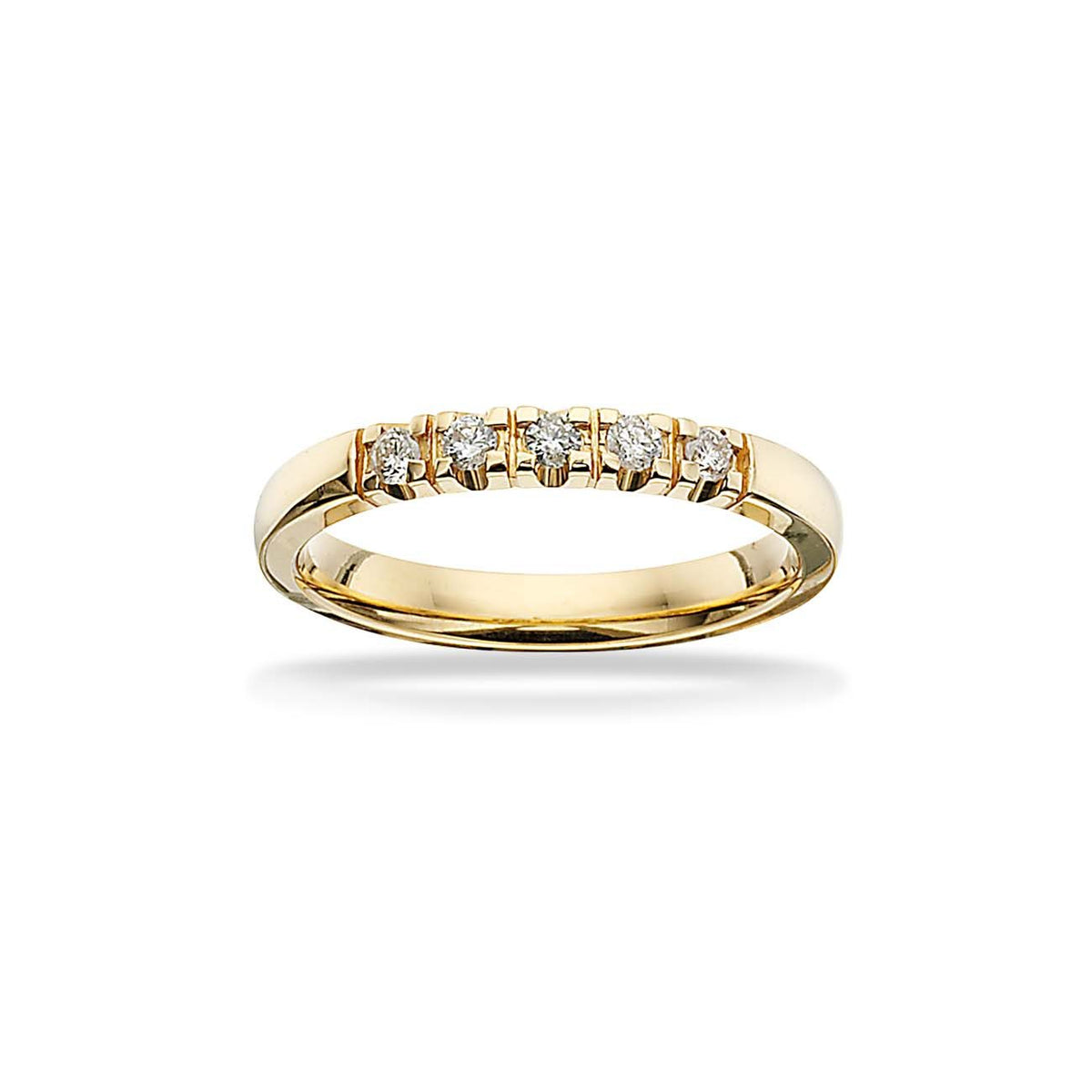 Scrouples Grace Alliancering i 14 kt. m. i alt 0,15ct