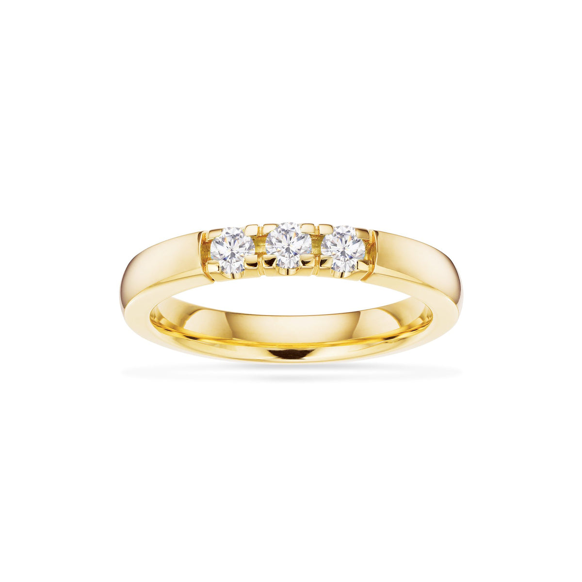 Scrouples Grace Alliancering i 14 kt. m. i alt 0,21ct. diamanter