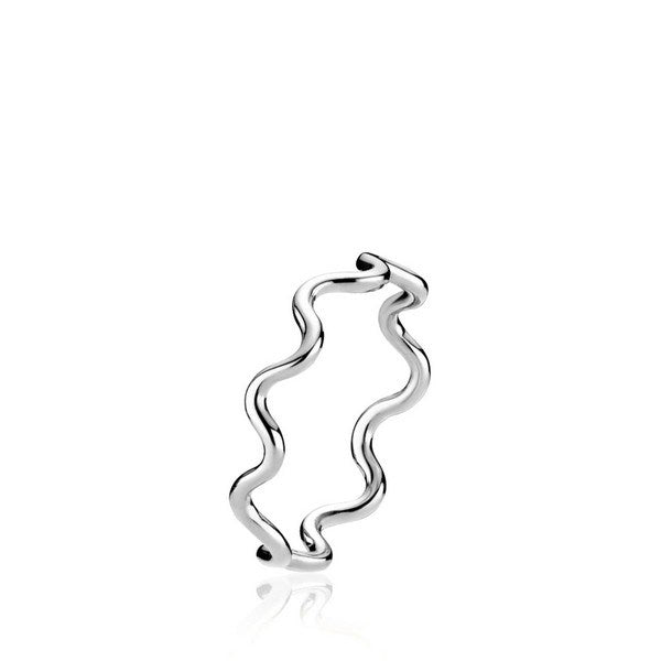 Sistie Slim Young One Snake ring i sterlingsølv — slank slangedesign i genbrugssølv